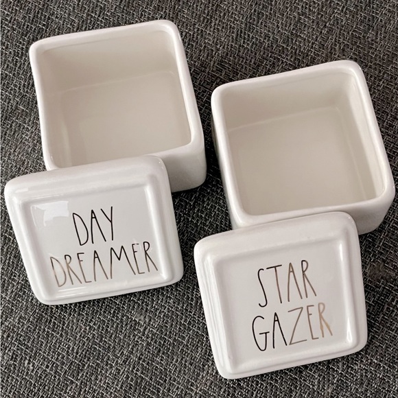 NEW! Rae Dunn Star Gazer & Day Dreamer Jewelry Box Set - Picture 3 of 7